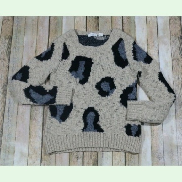 Anthropologie Sweaters - Anthropologie Sleeping On Snow Cheetah Sweater